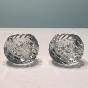 Home Interiors Heavy Clear Glass Votive Holders​